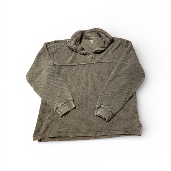 Van Heusen Studio Knit 1/4 Zip Pullover – Green – Size M - Picture 4 of 10